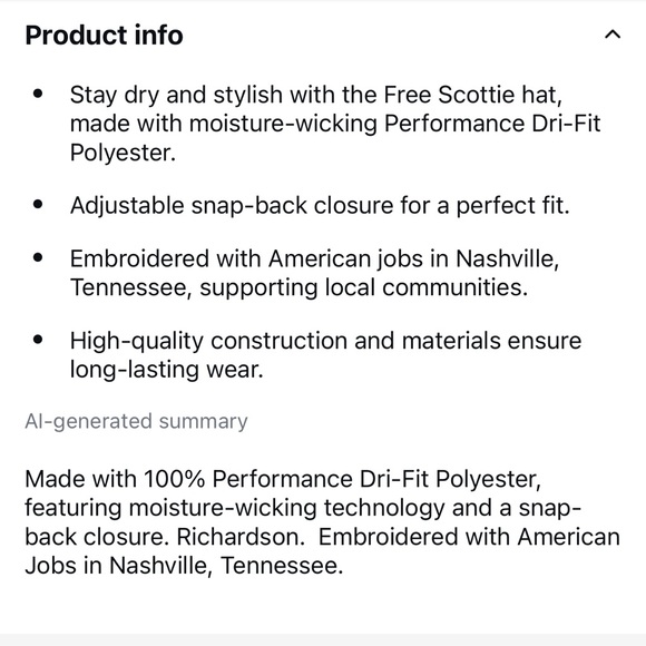 Free Scottie hat - Picture 5 of 5